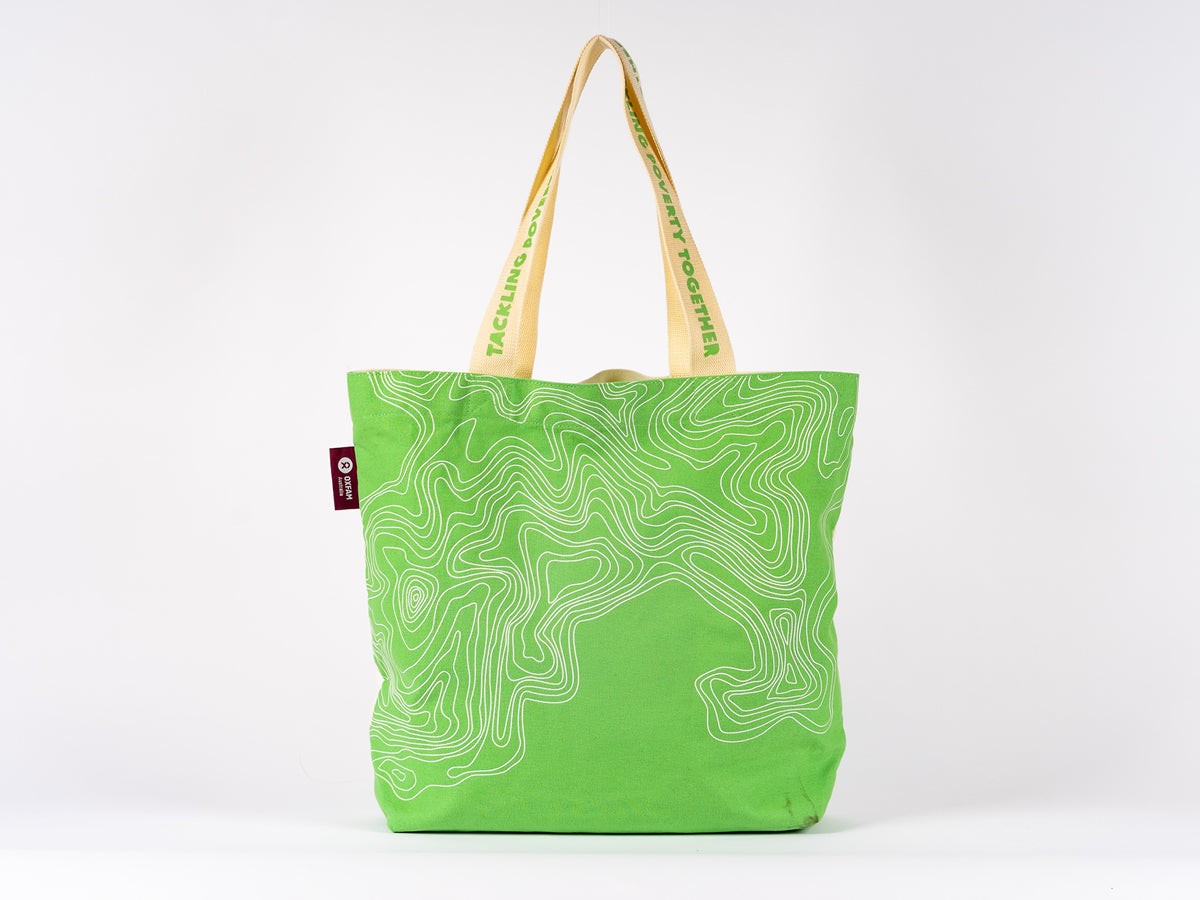 Oxfam custom tote bag design