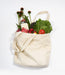 Organic natural cotton canvas tote bag with gusset